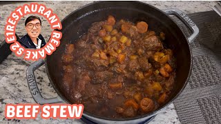 Beef Stew  Staub Cocotte 4Qt Cooking Recipe  Easy Yet Delicious  Restaurant Remake S2 E1 [upl. by Marji]