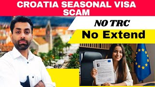 Croatia Seasonal Work Visa Croatia Work permit visa 2024 Croatia New update [upl. by Enilecram21]