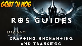 Diablo III  Crafting Enchanting and Transmog  Ultimate Evil Edition Guide [upl. by Seldun]