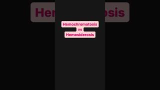 Hemochromatosis vs Hemosiderosis  Microlearning [upl. by Lafleur244]