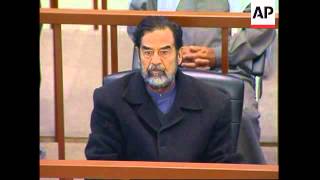 Saddam codefendants forced to attend latest session of trial [upl. by Lodmilla]