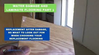 Water damage and laminate flooring part 1 [upl. by Nevetse]