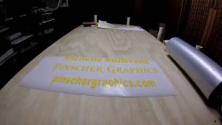 Correctly apply transfer tape to vinyl graphics [upl. by Aivatahs]