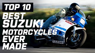 Top 10 Best Suzuki Motorcycles Ever Made  Visordowncom [upl. by Sirronal922]