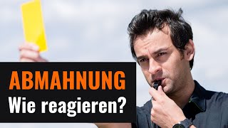 Abmahnung  Reaktion als Arbeitnehmer [upl. by Niran215]