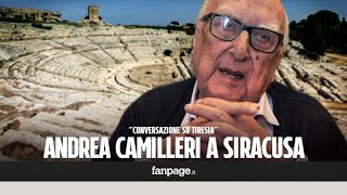 Andrea Camilleri al Teatro Greco di Siracusa quotLa cecità mi ha dato maggiore chiarezza di pensieroquot [upl. by Kyla]