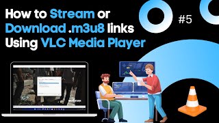 How to Stream or Download m3u8 links Using VLC Media Player [upl. by Nonnair630]