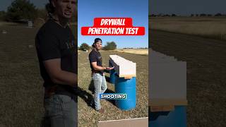 Bulletproof testing drywall with different guns [upl. by Ssac]