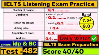 IELTS Listening Practice Test 2024 with Answers Real Exam  482 [upl. by Eadie946]