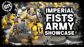 Imperial Fists Army Showcase  The Horus Heresy Showcase [upl. by Htebarual]