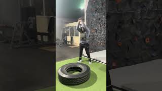 Tyre hammering part of CrossFit workout ytshorts shorts viralvideo trending fittuber [upl. by Eusadnilem670]