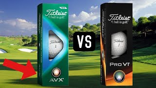 Titleist AVX vs PRO V1 [upl. by Adniram]