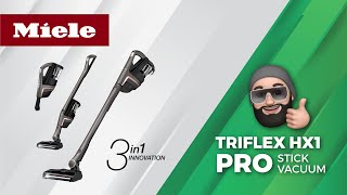 Miele Triflex HX1 Pro Cordless Bagless Stick Vacuum Cleaner Review amp Demo  Vacuum Warehouse [upl. by Apple704]