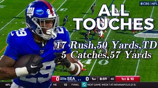 Tyrone Tracy Jr Week 6 Highlights Every Run and Catch Vs Bengals [upl. by Pierette871]