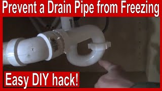 How to Prevent a Drain Pipe from Freezing [upl. by Cirded65]