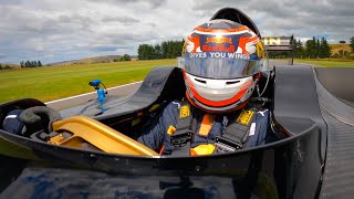 Liam Lawson gets behind the wheel of the Rodin FZED [upl. by Oalsecnew]