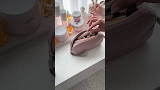 pack with me💗love my newtomtocofficial pouches✨ asmr packing makeup skincare preppy shorts [upl. by Rafaela]