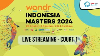 Court 1  WONDR BY BNI INDONESIA MASTERS 2024 DAY 5 [upl. by Cavit]