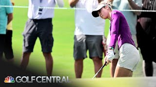 Nelly Korda happy with solid start at The Annika Hull shares lead  Golf Central  Golf Channel [upl. by Leirol]