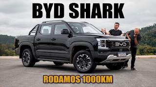 BYD SHARK rodamos 1000km com a nova picape média híbrida plugin [upl. by Ayatan]