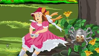 Lady Scared of a Spider  Climbing Spider  Kids Nursery Rhymes [upl. by Janaye]