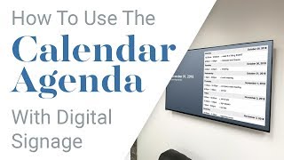 How to display the Calendar Agenda Integration on any TV or display [upl. by Amieva]