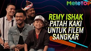 Remy Ishak patah kaki dalam persiapan filem Sangkar  MeleTOP  Nabil amp Neelofa [upl. by Lolande449]