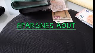 REMPLISSAGE DES EPARGNES AOUT 💰 💰💰 ❤🧡💛💚💙💜savings [upl. by Flaherty]