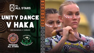 2024 NRLW All Stars  Unity Dance v Haka  Indigenous v Māori  PreMatch Ceremony [upl. by Ahtanamas471]