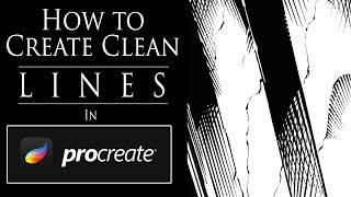 How to Create Clean Lines in Procreate  My Brush Settings [upl. by Ocirnor]