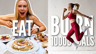 Eat 10000 Calories amp Burn it Off in 24 Hour Challenge [upl. by Reseta885]