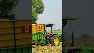 John Deere 5404 crdi 4 by 4 💪🚜 full load trolly 👌 💯🚜👌👑👍💪newholland5620 trendingshorts [upl. by Niloc]