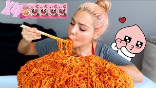 NEW CARBO FIRE NOODLE LIMITED EDITION 먹방 MUKBANG amp HOTDOG [upl. by Ennylhsa686]