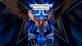 Anciana se transforma en VIVO 😨😱‼️ americasgottalent gottalent talento transformation [upl. by Morice]