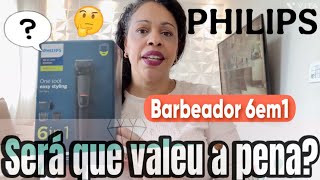 Aparador de BARBA e Pelos 6em 1 PHILIPS Series 3000 avaliação [upl. by Jilly876]