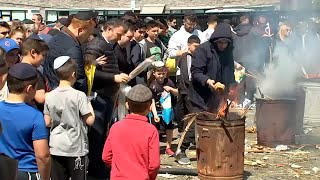 Leavened bread burned on Long Island ahead of Passover observance [upl. by Emor349]