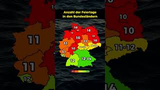 Die Bundesländer mit den meisten Feiertagen [upl. by Aehsila]