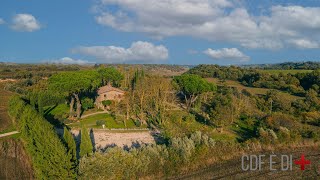 Vista dallalto  VITERBO VT Italy  Casale in pietra tipica della Tuscia [upl. by Neivad]