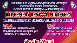 Christmas Retreat  Redeemers Revival Church 190 Ramapuram [upl. by Glad]