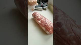 Amazing belly pork rolling meat pig pork [upl. by Carlyle]