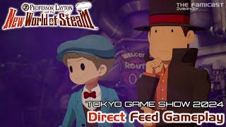 Professor Layton and the New World of Steam  TGS 2024 Switch Gameplay [upl. by Sternberg]