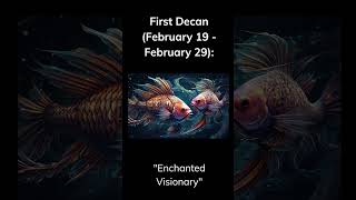 PISCES DECANS What decan were you born under [upl. by Flatto199]