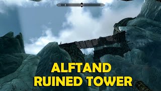 Alftand Ruined Tower Walkthrough  Skyrim [upl. by Notliw]