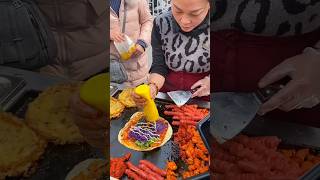 🥰 Satisfying with street food 🥳 streetfood satisfying satisfyingvideo [upl. by Akinas619]