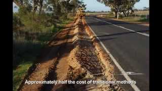 How to build stronger road shoulders with PolyCom Stabilising Aid [upl. by Borlase941]