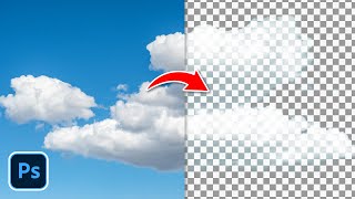 Simple Way to Remove Cloud Background Images in Photoshop [upl. by Yerfdog513]