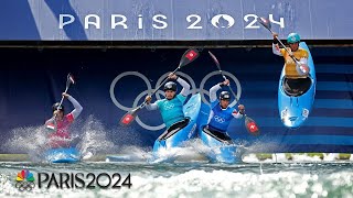 Kayak cross CRAZINESS Get to know the newest Olympic sport  Paris Olympics  NBC Sports [upl. by Thackeray287]