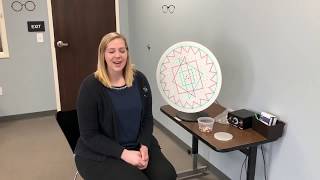 Vision Therapy Pursuit Eye Movements and the Peg Rotator with Erin [upl. by Getraer]