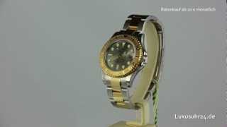 Rolex Oyster Perpetual YachtMaster medium 168623 Luxusuhr24 Ratenkauf ab 20 EuroMonat [upl. by Rawden]