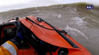 Porthcawl RNLI D Class Lifeboat training in surf at Rest Bay [upl. by Yelreveb635]